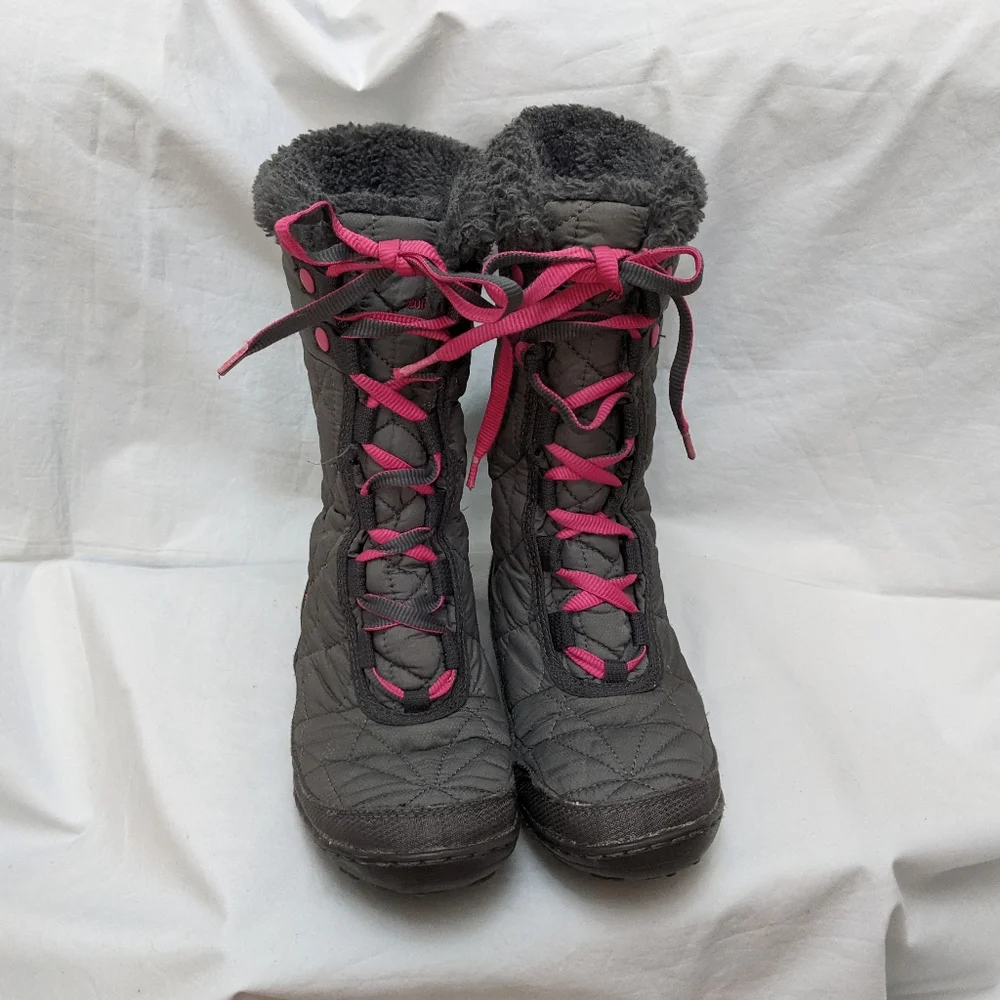 Columbia Girls Omni Heat Insulated Winter Boots Size 2